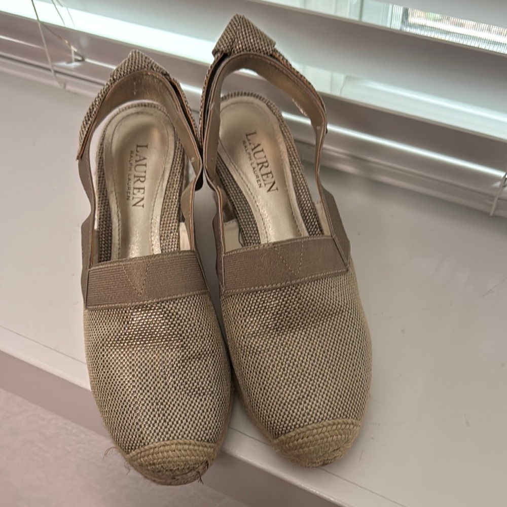 Lauren Ralph Lauren Tan Espadrilles with Breathable Design